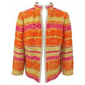 Akris Vibrant Silk Blend Jacket - Originally $3980!